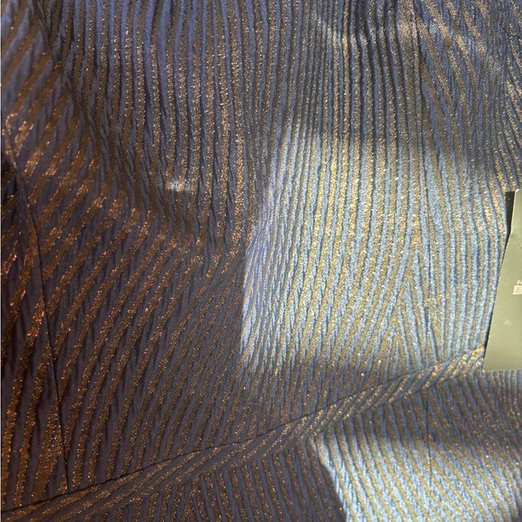 NWT Rickie Freeman Teri Jon Off-The-Shoulder Metallic Jacquard Gown Size 6 - Picture 11 of 11